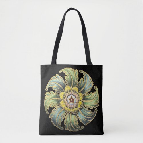 Antique Architectural Rosette No 1 Tote Bag