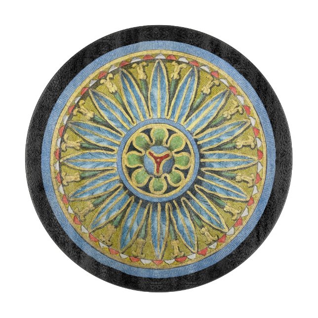 Antique Architectural Rosette No. 2 Cutting Board (Front)