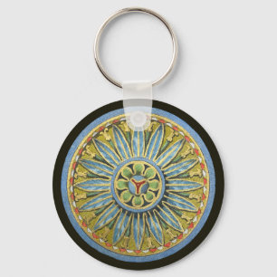 Antique Architectural Rosette No. 2 Keychain