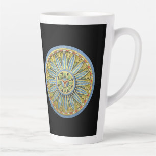 Antique Architectural Rosette No. 2 Latte Mug