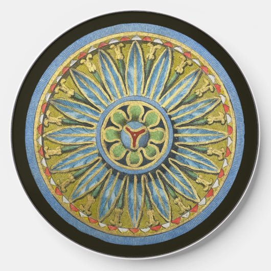 Antique Architectural Rosette No. 2 Wireless Charger (Front)