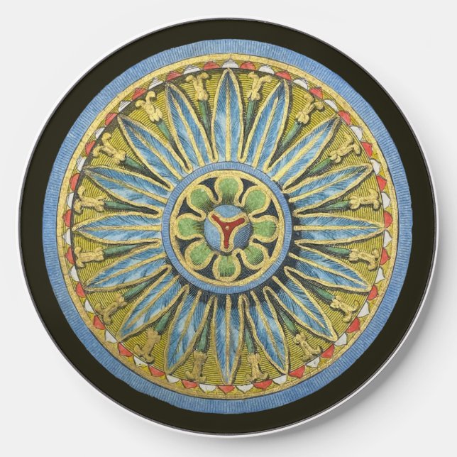 Antique Architectural Rosette No. 2 Wireless Charger (Front)