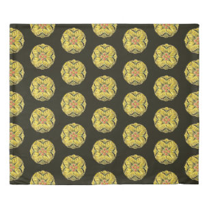Antique Architectural Rosette No. 3 Duvet Cover