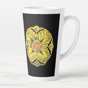 Antique Architectural Rosette No. 3 Latte Mug