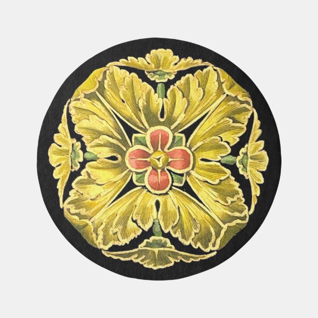 Antique Architectural Rosette No. 3 Rug (Front)