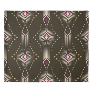 Antique Art Deco Geometric Ornament Duvet Cover