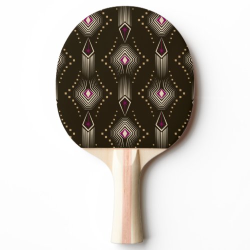Antique Art Deco Geometric Ornament Ping Pong Paddle