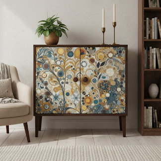 Antique Art Nouveau Style Fine Art Floral Painting Tissue Paper