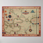 Antique Asia Minor Map Poster at Zazzle