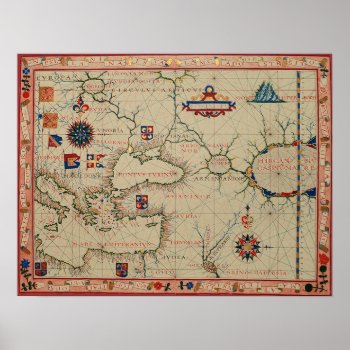 Antique Asia Minor Map Poster by EnKore at Zazzle