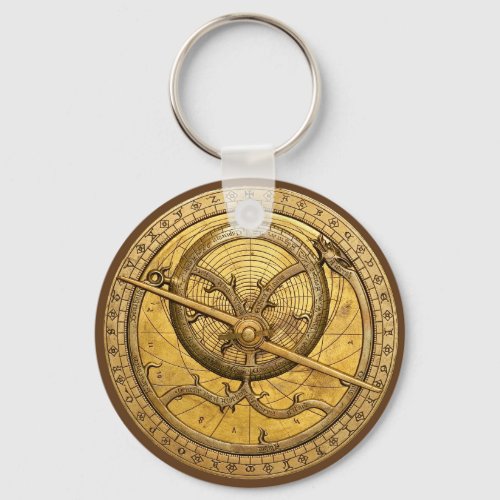 Antique Astrolabe Keychain