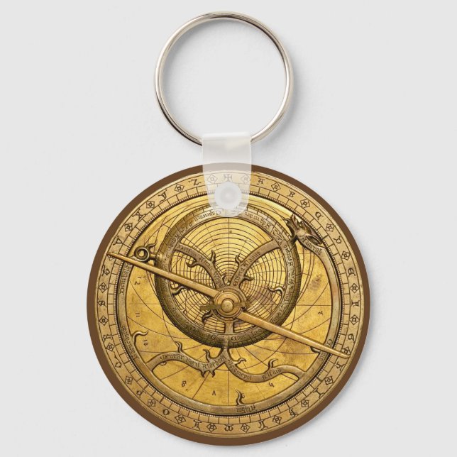 Antique Astrolabe Keychain (Front)