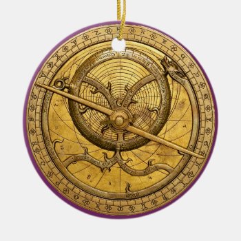 Antique Astrolabe Ornament by tempera70 at Zazzle