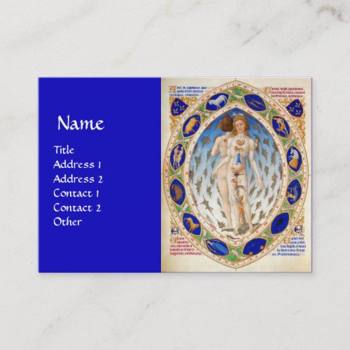 ANTIQUE ASTROLOGY AND ZODIACAL SIGNS  Astrologist Business Card