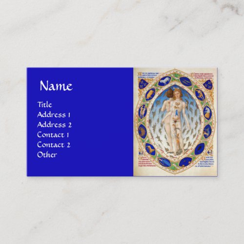 ANTIQUE ASTROLOGY AND ZODIACAL SIGNS Astrologist Business Card
