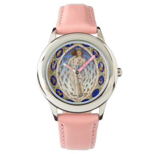 ANTIQUE ASTROLOGY AND ZODIACAL SIGNS CHART WATCH (Front)