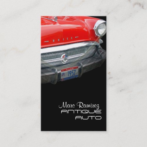 Antique auto restoration business template business card