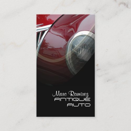 Antique auto restoration business template business card templates