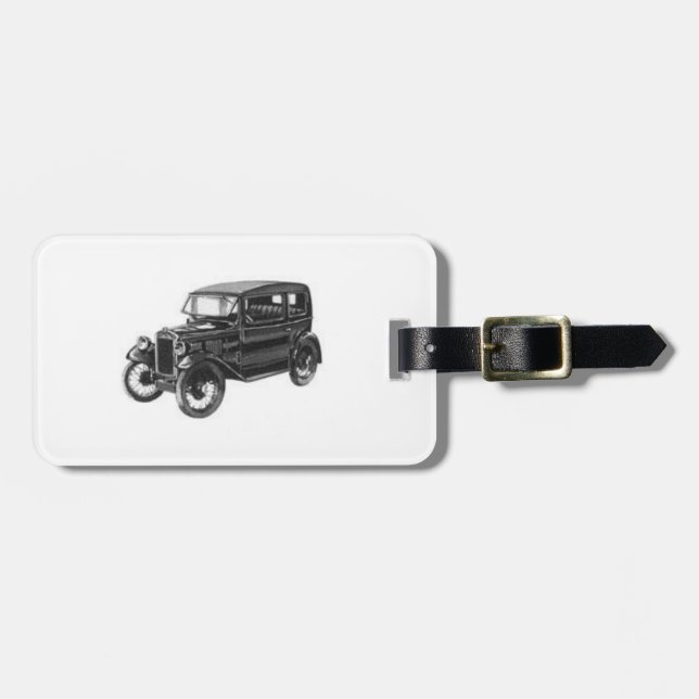 Antique Automobile Luggage Tag (Front Horizontal)
