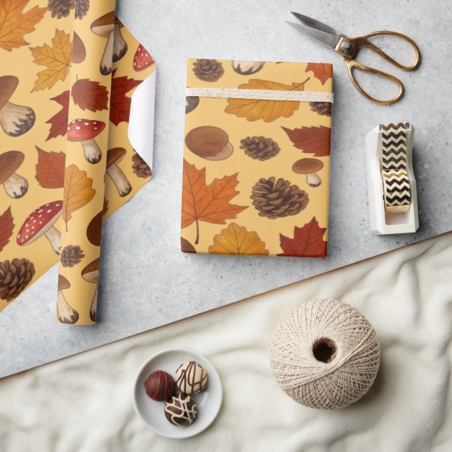 Antique Autumn Style Old World Elegance Wrapping Paper (Crafts)