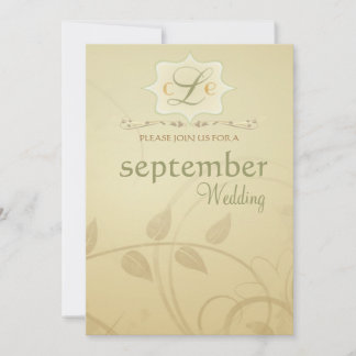 Antique Autumn Wisps - Fall Wedding Invitations