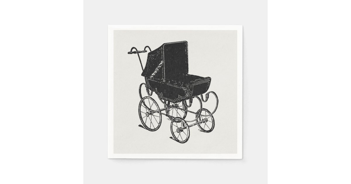 vintage baby clip art black and white