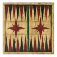 Antique Backgammon Game Board by Ethan Harper