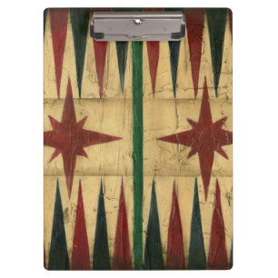 Antique Backgammon Game Board by Ethan Harper Clipboard