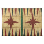 Antique Backgammon Game Board by Ethan Harper Cloth Placemat
