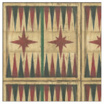 Antique Backgammon Game Board by Ethan Harper Fabric