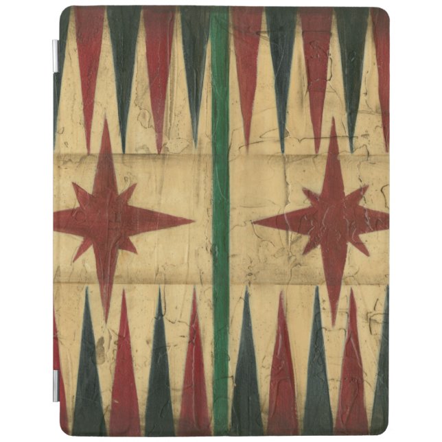 Antique Backgammon Game Board by Ethan Harper iPad Smart Cover (Front)