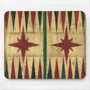 Antique Backgammon Game Board by Ethan Harper Mouse Pad