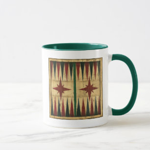 Antique Backgammon Game Board by Ethan Harper Mug