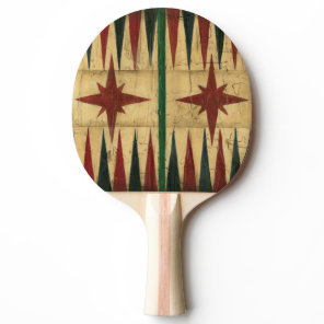 Antique Backgammon Game Board by Ethan Harper Ping-Pong Paddle