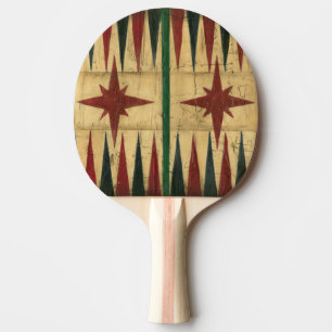 Antique Backgammon Game Board by Ethan Harper Ping-Pong Paddle