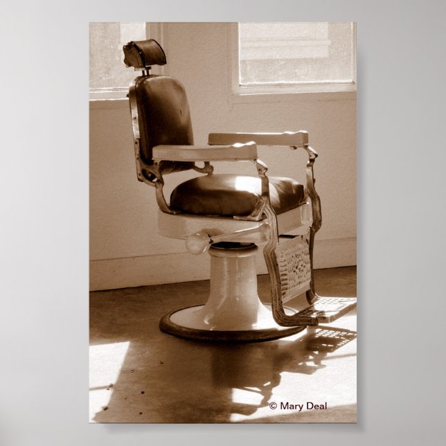 Antique Barber Chair Poster (Front)