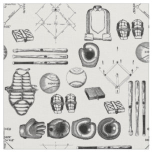 antique baseball equipment sports vintage  fabric