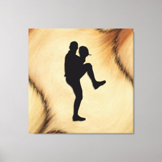 Antique Baseball Player Pitcher Canvas Print