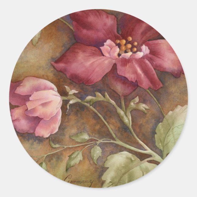 Antique Beauties I Classic Round Sticker (Front)