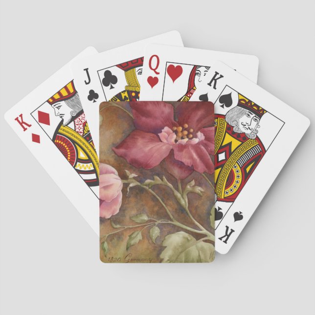 Antique Beauties I Poker Cards (Back)