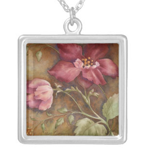 Antique Beauties I Silver Plated Necklace