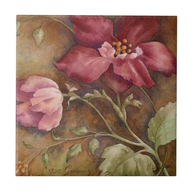 Antique Beauties I Tile (Front)