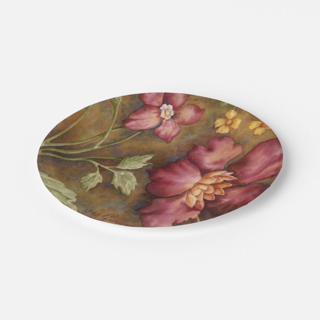 Antique Beauties II Paper Plates (Angled)
