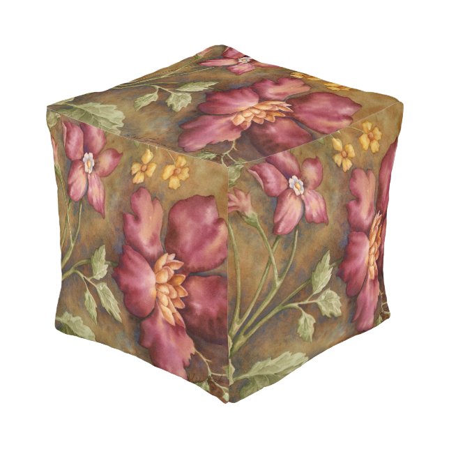 Antique Beauties II Pouf (Angled Front)
