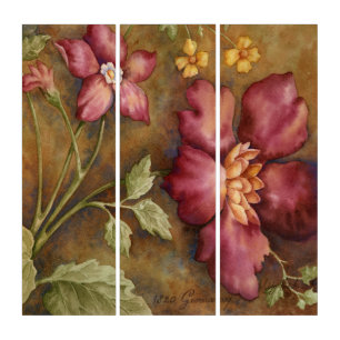 Antique Beauties II Triptych