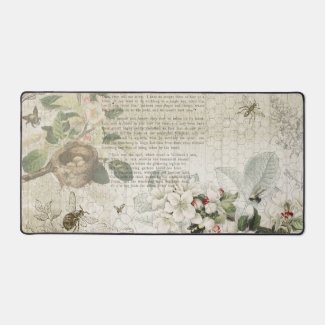 Antique Bee Botanical Ephemera 