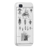Antique Bees & Honeycomb iPhone Case (Back Right)