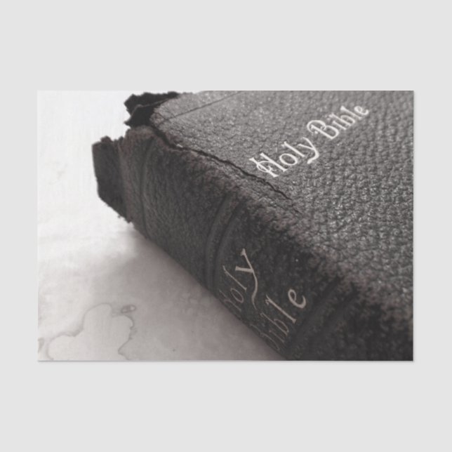 Antique Bible Photo Tissue Paper (Front)