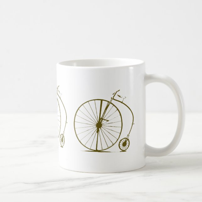 antique bicycle coffee mug (Right)