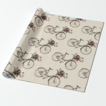 Antique Bicycle with Basket of flowers